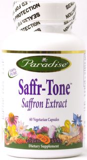 Paradise Herbs Saffr Tone™ Saffron Extract    60 Vegetarian Capsules 