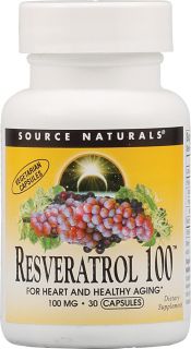 Source Naturals Resveratrol 100™    100 mg   30 Capsules   Vitacost 