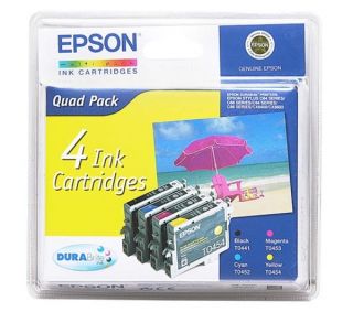 EPSON Parasol T0445 3 Colour & Black Ink Cartridge Multipack Deals 