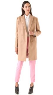No. 21 Camel Coat with White Collar  