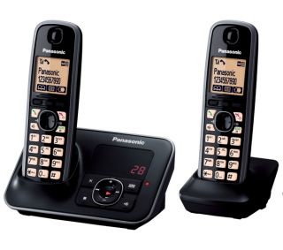 PANASONIC KX TG6622EB Digital Cordless Phone with Answering Machine 