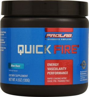 ProLab Quick Fire® Blue Razz    4.5 oz   Vitacost 