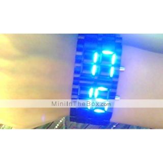 USD $ 6.93   Cobra Edition Unisex Sports Blue LED Faceless Wrist Watch 