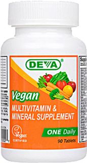 Deva Vegan Multivitamin and Mineral Supplement    90 Coated Tablets 