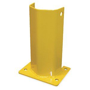 WIREWAY/HUSKY CORP Pallet Rack Protector,4 5/8x3x12,Yellow   1KBF2 