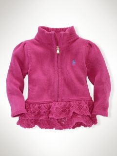 Peplum Mockneck Sweater   Infant Girls Sweaters   RalphLauren