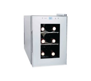 Haier 6 Bottle Wine Cellar with Electronic Controls (Silver)