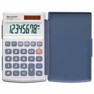 Sharp EL376SB Dual Powered Pocket Calculator Product Description