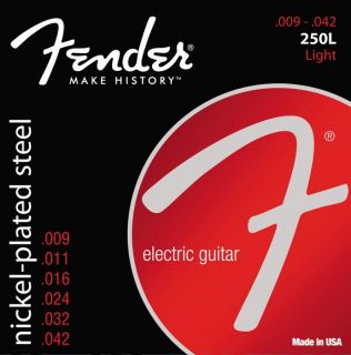 Fender 250L Super 250 Nickel Plated Steel Electric Guitar Strings 