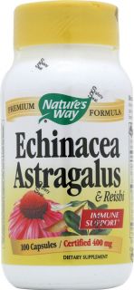 Natures Way Echinacea Astragalus and Reishi    100 Capsules 