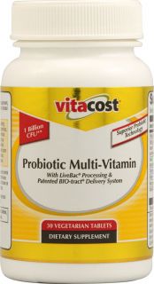 Vitacost Probiotic Multi Vitamin    1 billion CFU**   30 Vegetarian 