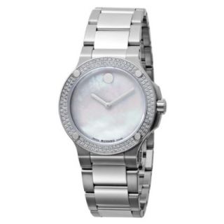 Movado Womens 606293 SE Extreme Stainless Steel Bracelet White Mother 