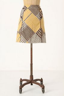 Houndstooth Collage Pencil Skirt   Anthropologie