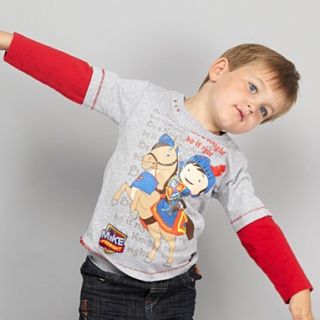Boys grey Mike the Knight long sleeved tee   Mike the knight 