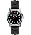 Wenger Classic Field Swiss Military Watch 72725   Black Leather/Black 