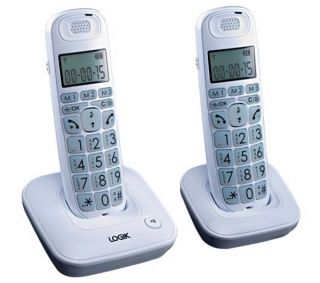 LOGIK L20DBIG10 Digital Cordless Telephone   Twin Pack Deals 