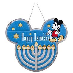 Mickey Mouse Hanging Hanukkah Menorah