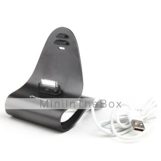 USD $ 24.19   Stylish Metallic Stand for iPhone/iPod with Cable, Free 