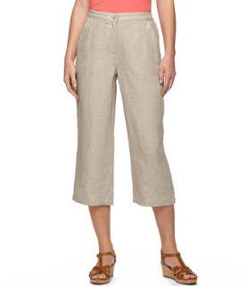 Lakeshore Washable Linen, Cropped Pants Casual   at L.L 