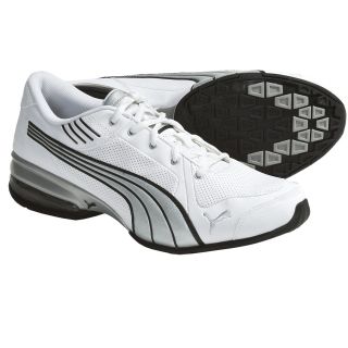 Puma Tri Run SL Running Shoes (For Men) in White/Silver Metallic/Black