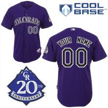 Colorado Rockies Authentic Personalized Alternate 1 Cool Base Jersey w 
