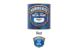 Hammerite Exterior Smooth Metal Paint   Red   250ml from Homebase.co 