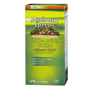 Buy the GNC Maximum Greens™ Ultra Mega® Green without Iron on http 