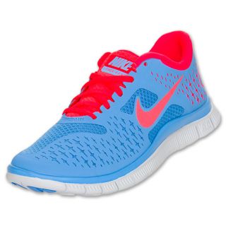 Womens Nike Free Run 4.0  FinishLine  Blue/Crimson/Platinum