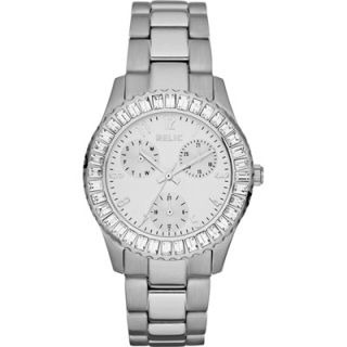 Relic Womens Hannah Stainless Steel Chronograph Watch with Baguette 
