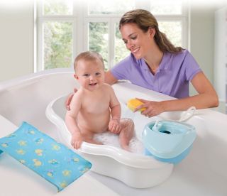 Summer Infant Newborn to Toddler Bath Center & Shower   Blue