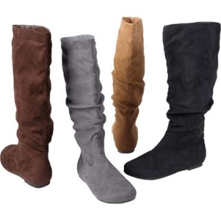 Brinley Co. Womens Slouchy Microsuede Boots  Meijer
