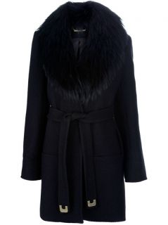Diane Von Furstenberg Victoria Jacket With Fur Collar   Marion 