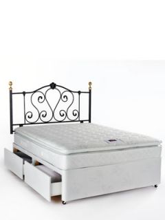 Airsprung Victoria Pillow Top Divan Bed   Medium Firm  Very.co.uk
