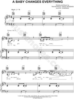 Faith Hill   A Baby Changes Everything Sheet Music   Download 