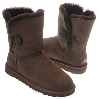 Womens UGG Bailey Button Chocolate Shoes 