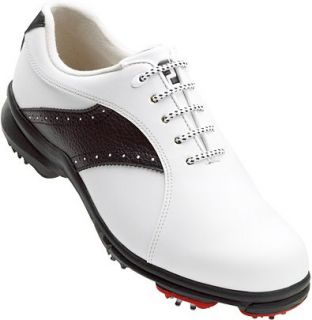 FootJoy Womens Closeout GreenJoys Golf Shoes   FJ# 48425 (White/Black 