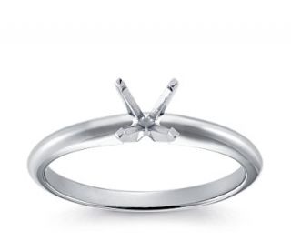 Classic Four Prong Engagement Ring in Platinum  Blue Nile