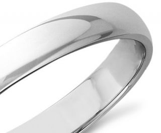 Wedding Ring in 14k White Gold (3mm)  Blue Nile