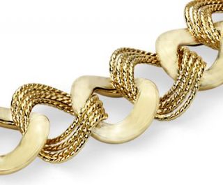 Mixed Links Necklace in 14k Yellow Gold  Blue Nile