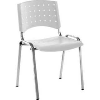 Cadeira Pratik Estrutura Cromada 7270 Branco