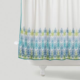 Blue/Green Print Shower Curtain  World Market