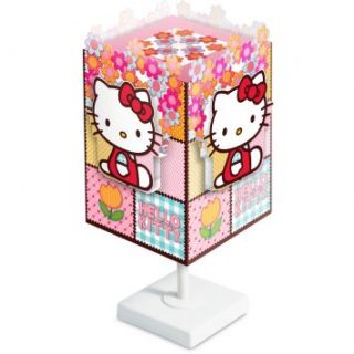 Abajur Quadrado Pequeno Hello Kitty 110V