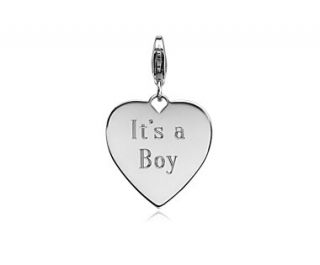 Its A Boy Charm in Sterling Silver  Blue Nile