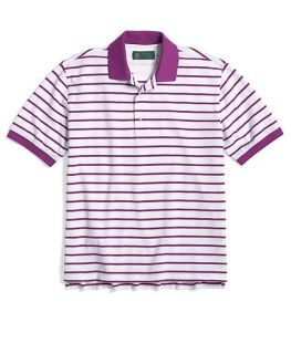 St Andrews Mixed Stripe Pique Polo®   Brooks Brothers