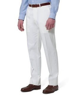 Fitzgerald Fit Plain Front Summer Twill Trousers   Brooks Brothers