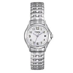 Ladies Caravelle by Bulova Expansion Watch with Silver Dial (Model 