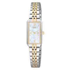 Ladies Citizen Eco Drive™ Silhouette Two Tone Bracelet Watch with 