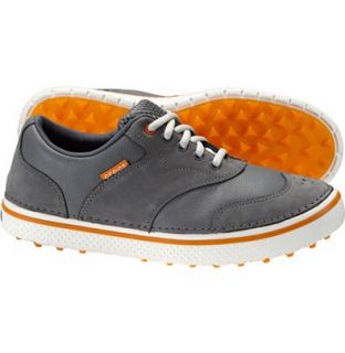 crocs Mens Preston Golf Shoes (Gray/Orange) at Golfsmith