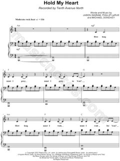 Image of Tenth Avenue North   Hold My Heart Sheet Music    