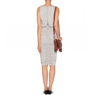 Alice + Olivia   COWL NECK RUCHED JERSEY DRESS   